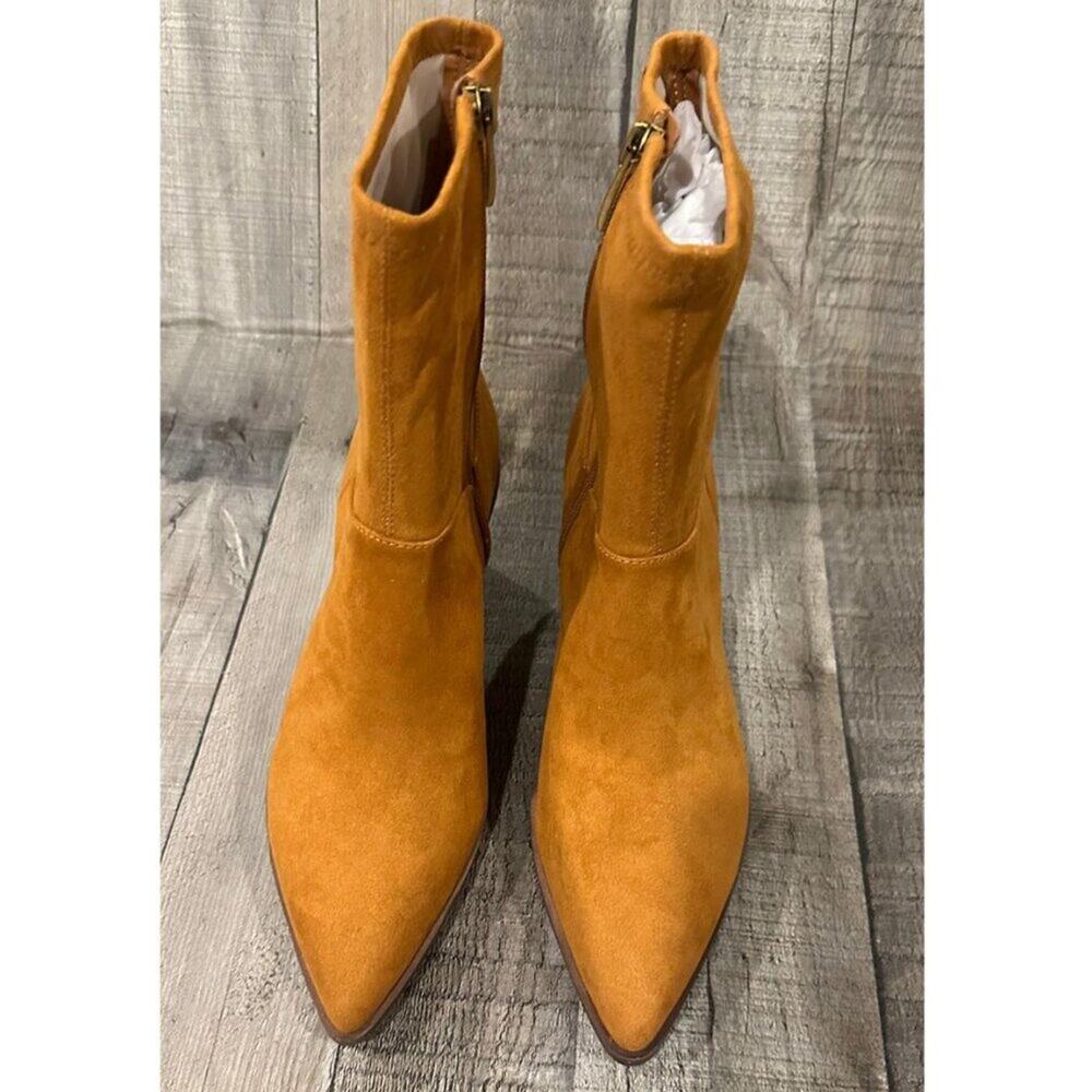 Franco Sarto Women’s Sammi Ankle Bootie – Whiskey Tan | Size 7 - Picture 3 of 15